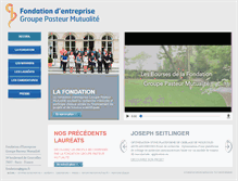 Tablet Screenshot of fondationgpm.fr